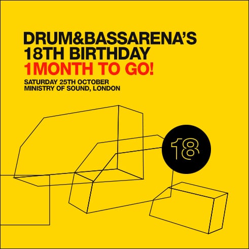 Win tickets to Drum&BassArena 18th Birthday!