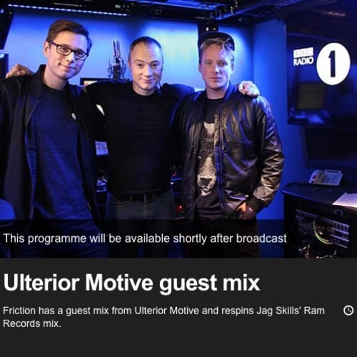 Ulterior Motive – BBC RADIO 1 & 1 Xtra Guest Mix Oct 2014