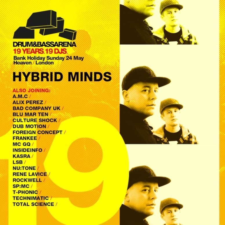 FREE DL: Hybrid Minds – Drum&BassArena 19 Years Exclusive Mix