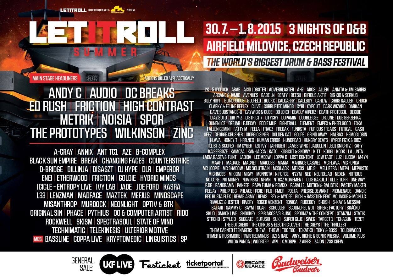 Let It Roll FULL Lineup and label nights revealed! Drum&BassArena