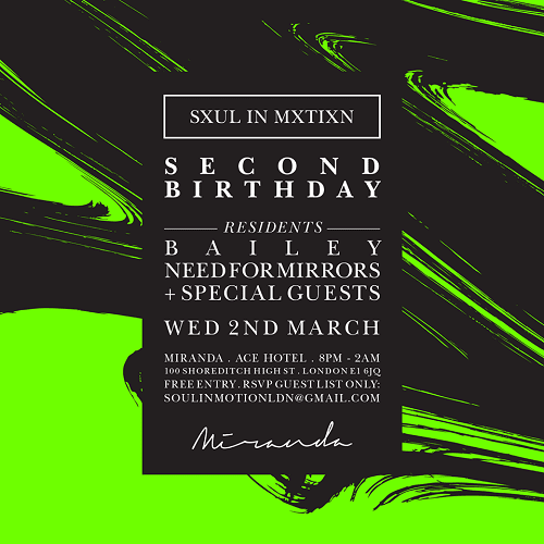 Soul In Motion 2nd Anniversary: Exclusive Need For Mirrors Mix