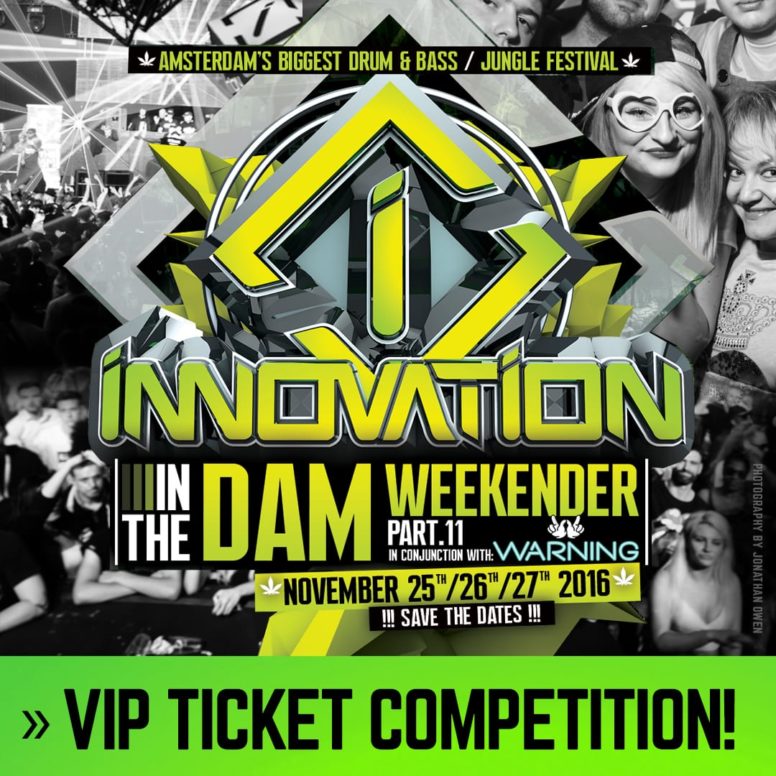 Exclusive Innovation ‘In The Dam’ VIP Ticket Competition